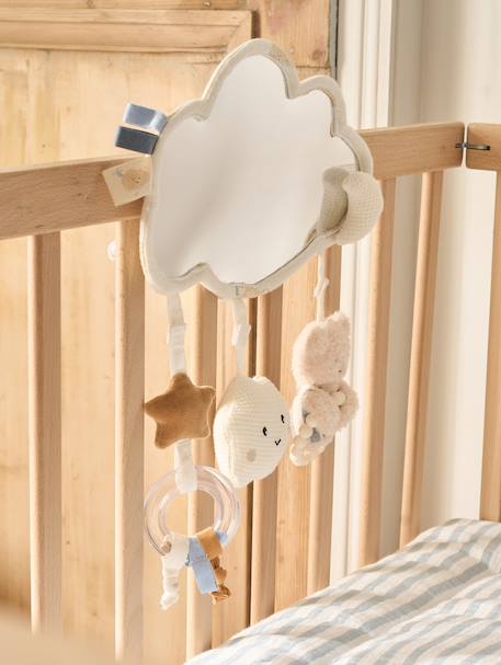 Hanging or Tabletop Cloud Mirror Toy white 