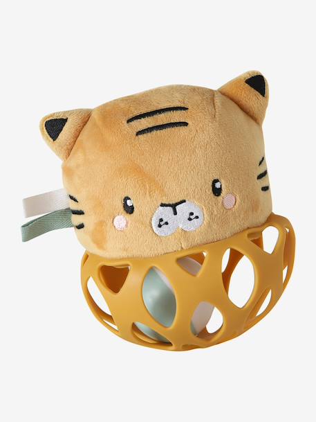 Silicone ball rattle TANZANIE yellow 