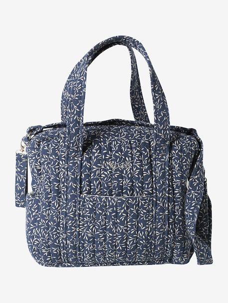 JOIOSA cotton muslin changing bag bronze+ecru+night blue+printed beige 
