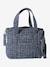 JOIOSA cotton muslin changing bag bronze+ecru+night blue+printed beige 
