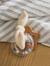 Customisable comforter and rattle with CLOUD carry case white 