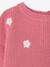 Embroidered baby top old rose+vanilla 