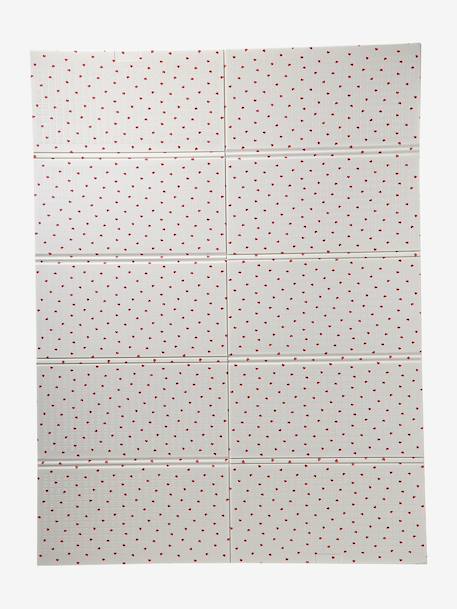 Large, Foldable Activity Mat ecru+green+rose 