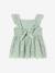 Blouse with Broderie Anglaise & Frills, for Girls sage green 