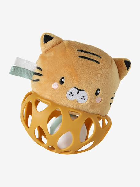 Silicone ball rattle TANZANIE yellow 