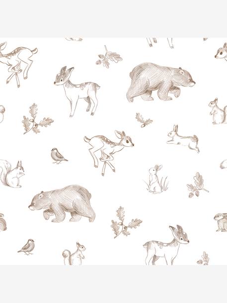 FOREST FRIENDS wallpaper printed white 