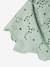 Blouse with Broderie Anglaise & Frills, for Girls sage green 