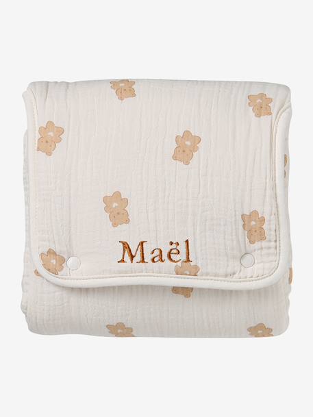 Travel Changing Mat ecru+hazel+white 