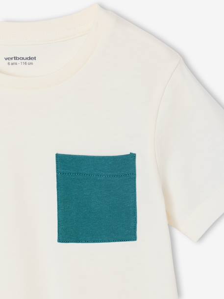 Pack of 3 short-sleeved t-shirts almond green+caramel+navy blue+pecan nut+petrol blue+sage green 