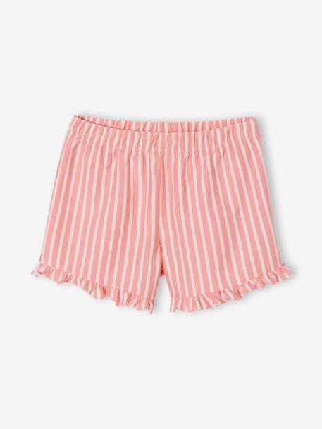 Pack of 2 girls' pyjama shorts ecru 