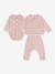 Velvet 3-piece baby set gift box rose 