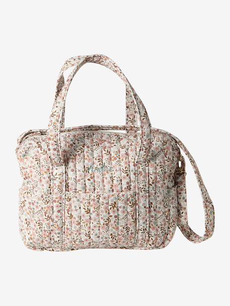 JOIOSA cotton muslin changing bag bronze+ecru+night blue+printed beige 