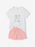 Pack of 2 girls' pyjama shorts ecru 
