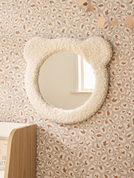 Teddy bear bouclé mirror ecru 
