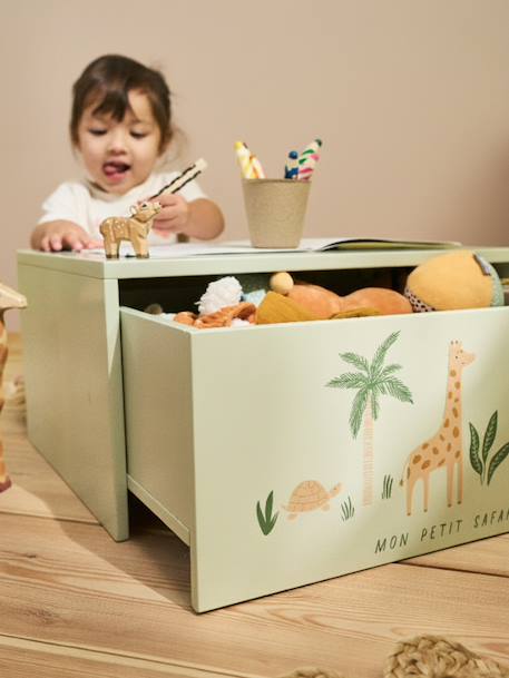 Activity table with storage chest beige+rose 