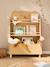 Low bear bookshelf for kids mocha 
