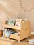 Bear bookshelf on wheels for kids mocha 