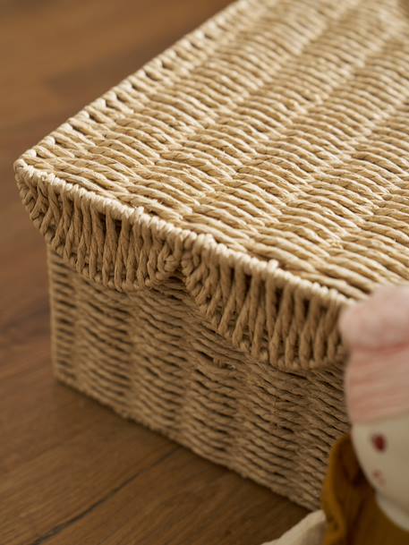 Underbed storage basket FESTON beige 