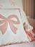 Cushion with scalloped trim ecru 