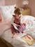 Duvet cover and pillowcase SET with recycled cotton printed pink 