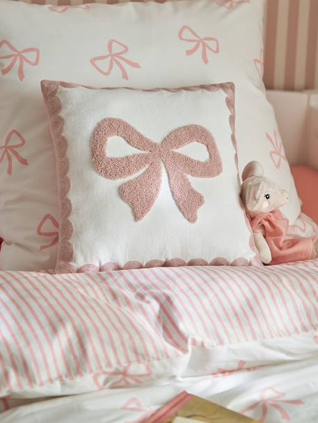 Scalloped-edge cushion ecru 