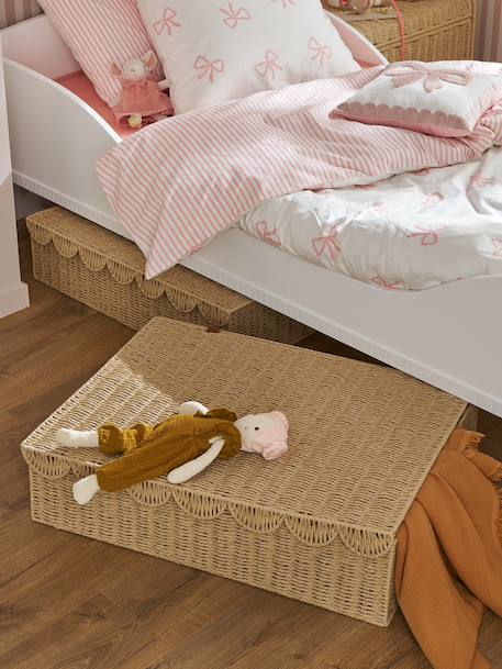 Underbed storage basket FESTON beige 