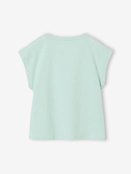Plain Basics T-Shirt for Girls aqua green+ecru+navy blue+sweet pink 