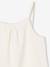 Pack of 3 Basics Tops with Thin Straps, for Girls ecru+raspberry pink+sage green 