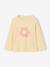 Pack of 3 long-sleeved girls' fancy t-shirts anthracite+coral+ecru+grey blue+indigo+mauve+rose 