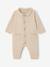 Bandana Bib & Sleepsuit Set for Boys marl beige 