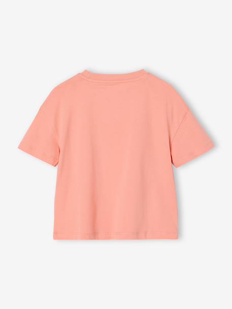 Plain Basics T-Shirt for Girls apricot+sweet pink 