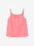 Pack of 3 Basics Tops with Thin Straps, for Girls ecru+raspberry pink+sage green 