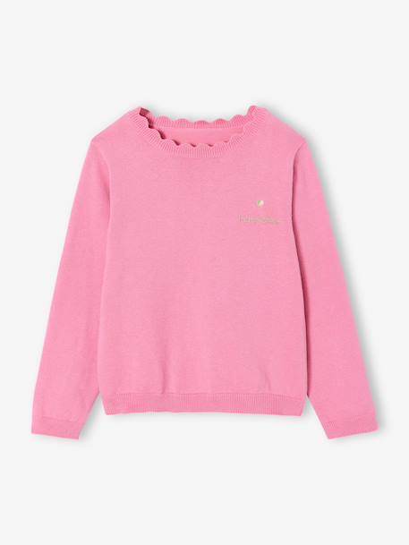 BASICS Jumper for Girls grey green+marl beige+navy blue+peony pink+raspberry pink 