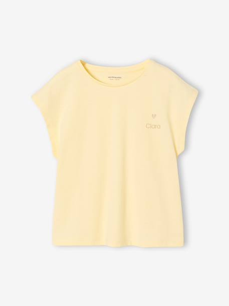 Plain Basics T-Shirt for Girls aqua green+ecru+pale yellow+sweet pink 