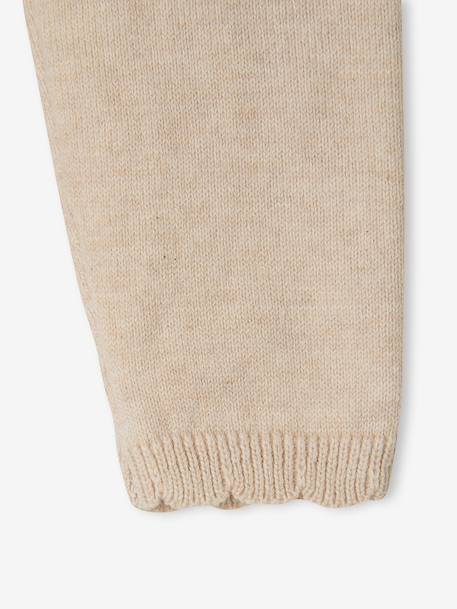 3-Piece Knitted Set for Baby Girls marl beige 