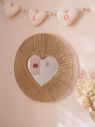 -Paper rope heart mirror