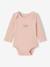 Bodysuits with long sleeves for babies with a floral print sage green 
