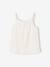 Pack of 3 Basics Tops with Thin Straps, for Girls ecru+raspberry pink+sage green 