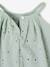 Broderie Anglaise Dress with Matching Accessory sage green 
