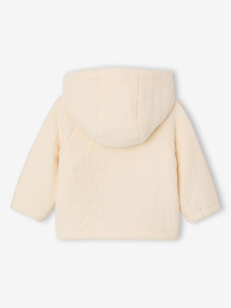 Baby jacket and cuddly rabbit set vanilla 