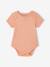 Pack of 5 short-sleeved baby bodysuits ecru 