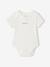 Pack of 5 short-sleeved baby bodysuits ecru 