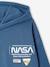 Boy's fleece hooded sweatshirt ocean blue 