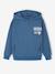 Boy's fleece hooded sweatshirt ocean blue 