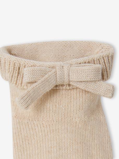 3-Piece Knitted Set for Baby Girls marl beige 
