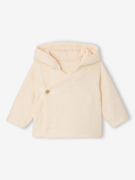 Baby jacket and cuddly rabbit set vanilla 