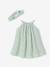 Broderie Anglaise Dress with Matching Accessory sage green 