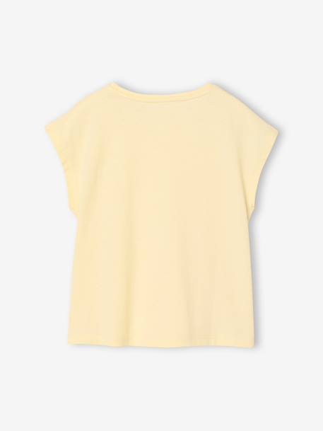 Plain Basics T-Shirt for Girls aqua green+ecru+pale yellow+sweet pink 