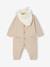 Bandana Bib & Sleepsuit Set for Boys marl beige 