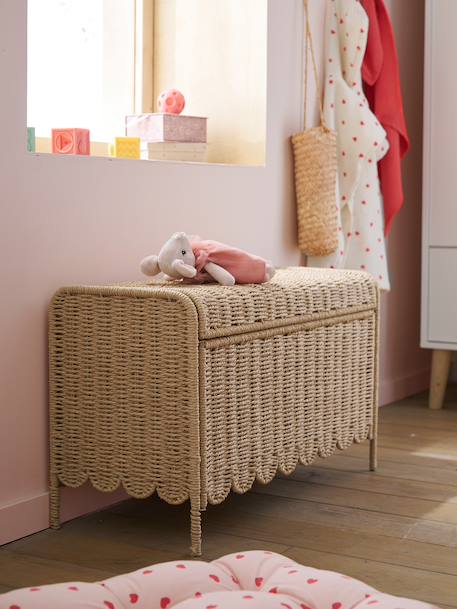 Feston folding storage chest beige 